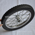 16 inch steel rim solid rubber wheel for trailer truck